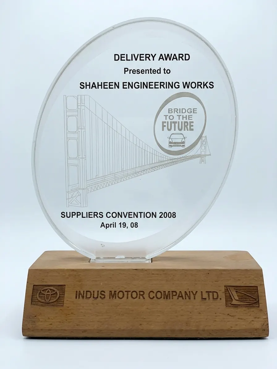 Delivery Award, Indus Motor Company Ltd., Suppliers Convention 2008, 19 April 2008
